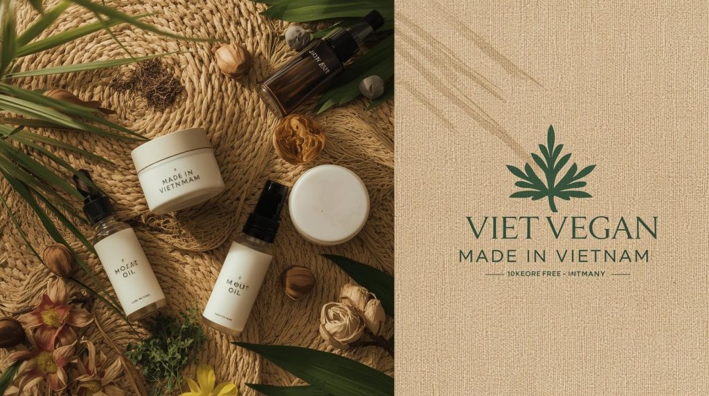Mỹ phẩm thiên nhiên thuần chay ‘Made in Vietnam’ – kết hợp tinh túy bản địa với tiêu chuẩn quốc tế, hướng đến vẻ đẹp xanh và bền vững.